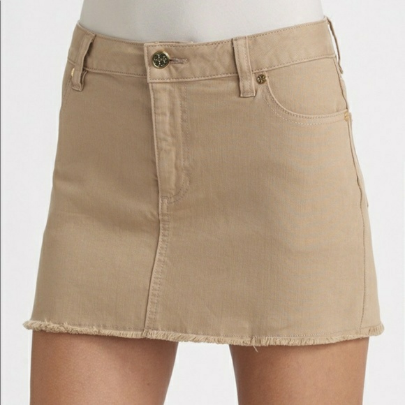 Tory Burch Dresses & Skirts - Tory Burch Italian Khaki Mini Skirt (BNWT)